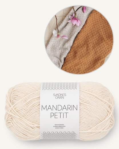 Couverture bébé Rillchen - avec tutoriel gratuit | légère et confortable en Mandarin Petit de Sandnes Garn