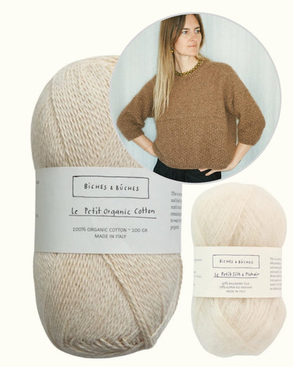 River Jumper Cotton Edition | super pull d'été en Le Petit Organic Cotton et Le Petit Silk Mohair de Biches & Bûches