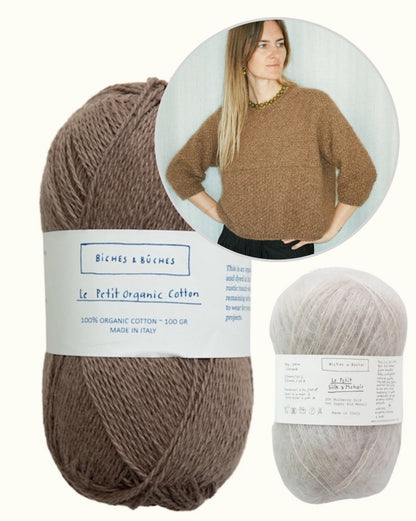 River Jumper Cotton Edition | super pull d'été en Le Petit Organic Cotton et Le Petit Silk Mohair de Biches & Bûches