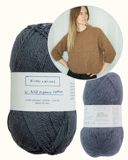 River Jumper Cotton Edition | super pull d'été en Le Petit Organic Cotton et Le Petit Silk Mohair de Biches & Bûches