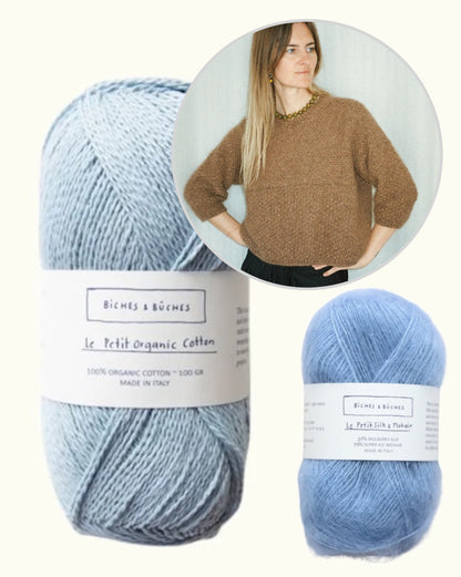 River Jumper Cotton Edition | super pull d'été en Le Petit Organic Cotton et Le Petit Silk Mohair de Biches & Bûches