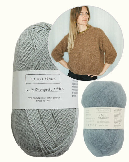 River Jumper Cotton Edition | super pull d'été en Le Petit Organic Cotton et Le Petit Silk Mohair de Biches & Bûches