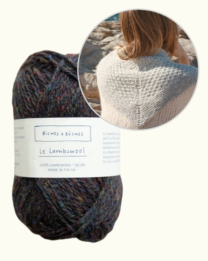 River šalle | brīnišķīgs mazs lakats no Biches & Bûches Le Lambswool dzijas