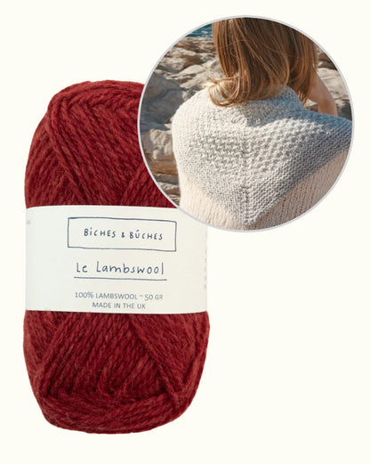 River šalle | brīnišķīgs mazs lakats no Biches & Bûches Le Lambswool dzijas
