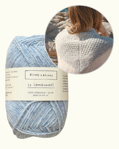 River šalle | brīnišķīgs mazs lakats no Biches & Bûches Le Lambswool dzijas