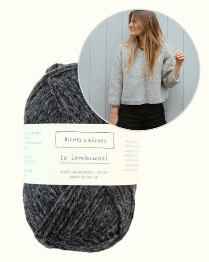 River Jumper Lambswool Edition | fint mönster och boxig passform från Biches & Bûches
