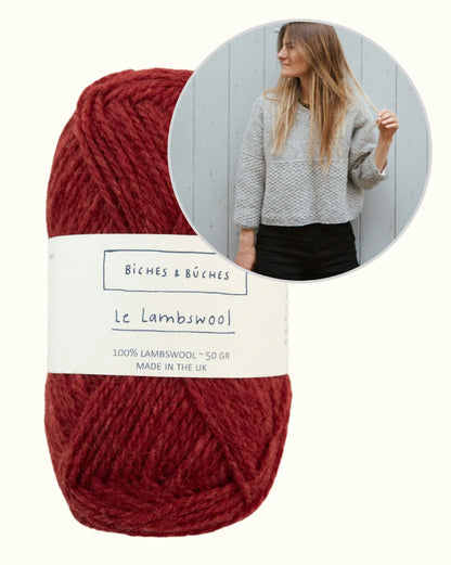 River Jumper Lambswool Edition | fint mönster och boxig passform från Biches & Bûches