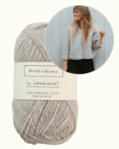 River Jumper Lambswool Edition | fint mönster och boxig passform från Biches & Bûches