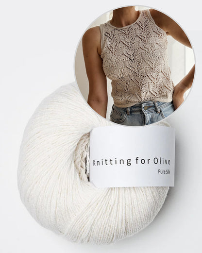 Rodolphe Top Silk Edition | atemberaubendes Lacemuster aus Pure Silk von Knitting for Olive
