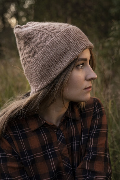 Heljä Hat | extremely soft cable pattern from Classic Cashmere by Cardiff