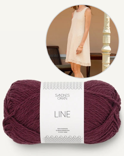 Robe Roselyn | Robe à ondulations discrètes en Line de Sandnes Garn