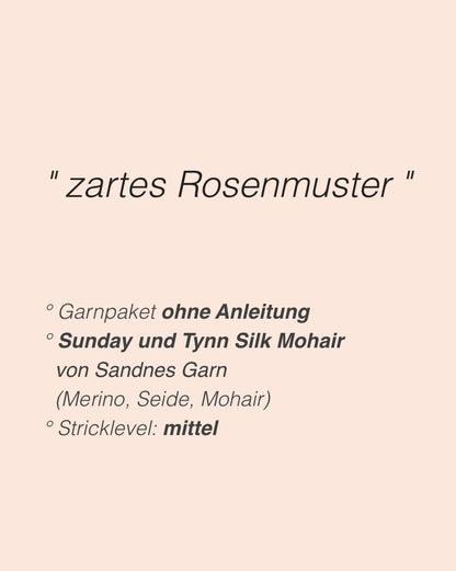 Rosie Yoke Blouse | ikonisches Muster aus Sunday und Tynn Silk Mohair von Sandnes Garn