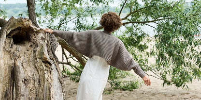 Open Horizon Bolero | super versatile to wear made from Cheeky Merino Joy by Rosy Green Wool