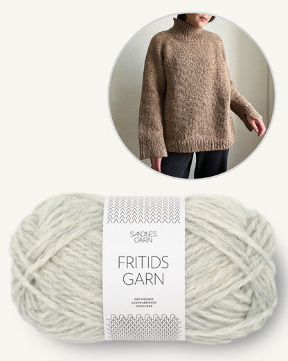 Novemberknits Rue Sweater mit Fritidsgarn von Sandnes Garn 11