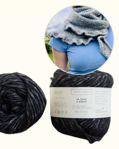 Ruffle Shawl | licht met een nonchalante ruchesrand van Le Coton & Alpaca van Biches & Bûches