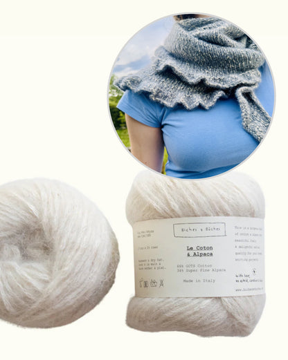 Ruffle Shawl | licht met een nonchalante ruchesrand van Le Coton & Alpaca van Biches & Bûches