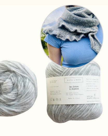 Ruffle Shawl | licht met een nonchalante ruchesrand van Le Coton & Alpaca van Biches & Bûches