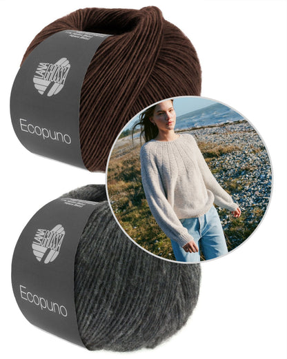 Nordic Knits Rundpassenpullover mit Ecopuno von ana Grossa 9
