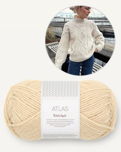 Saga Sweater | Enchanting cable pattern from Atlas by Sandnes Garn