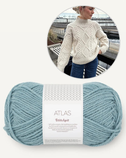 Saga Sweater | Enchanting cable pattern from Atlas by Sandnes Garn