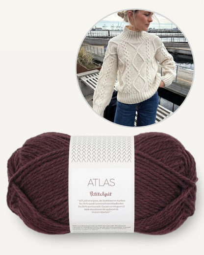Saga Sweater | Enchanting cable pattern from Atlas by Sandnes Garn