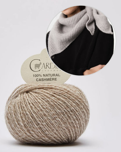 Sailor Scarf | delicate cloth in half brioche with Classic Cashmere by Cardiff