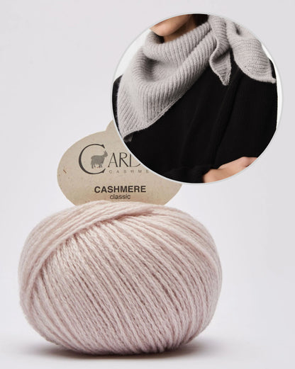 Sailor Scarf | delicate cloth in half brioche with Classic Cashmere by Cardiff