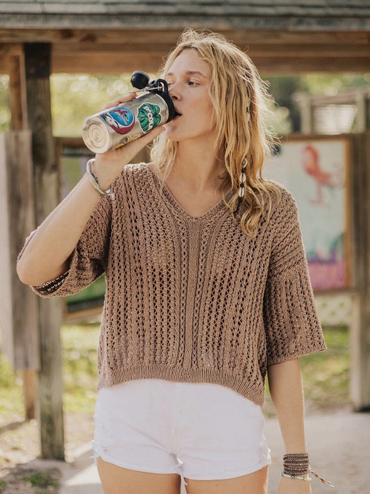 Blouse April | Chemise de plage en Mandarin Petit de Sandnes Garn