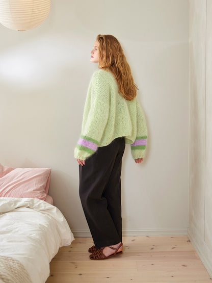 Gilet Facile Chunky | extra doux en Ballerina Chunky Mohair de Sandnes Garn