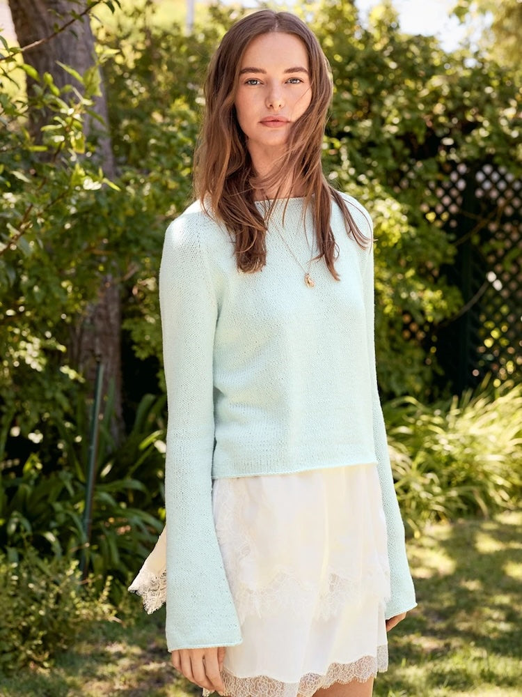Lyra Sweater Summer | Basic Sommerbluse aus Line von Sandnes Garn