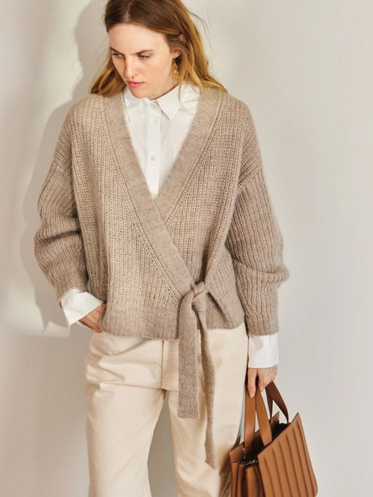 Cardigan Lumen | Ensemble à tricoter avec instructions imprimées 2409 DIY 
