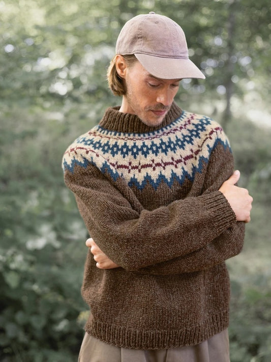 Sandnes Kollektion 2410 Norske Ikoner Polar-Light Männerpullover 1