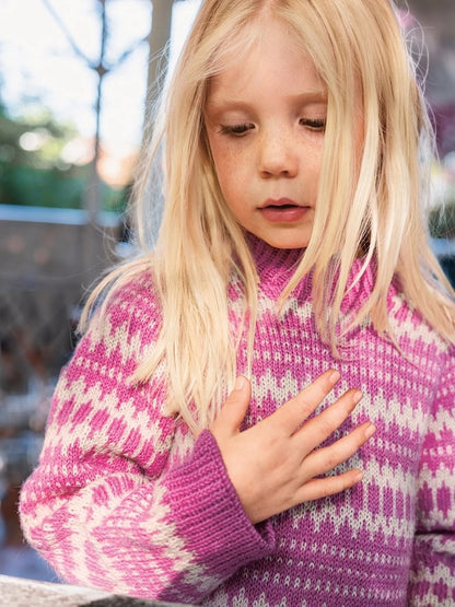 Kleiva Kinderpullover | Strickset mit gedruckter Anleitung 2411 Norske Ikoner Barn
