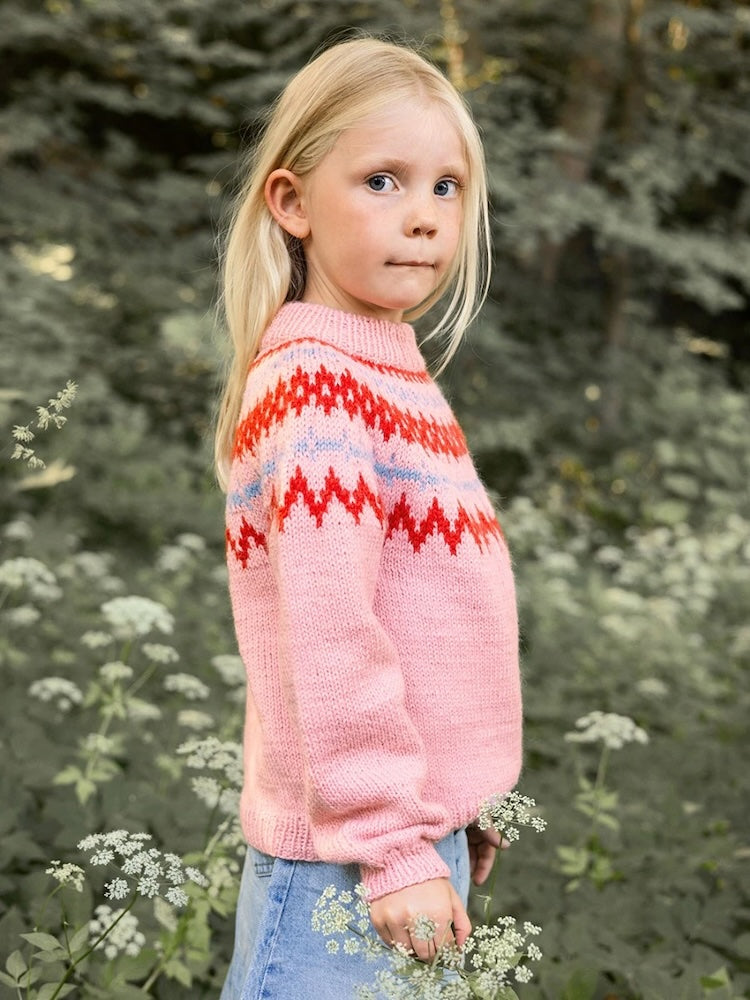 Sandnes Kollektion 2411 Polar Light Kinderpullover mit Alpakka Ull von Sandnes Garn 5