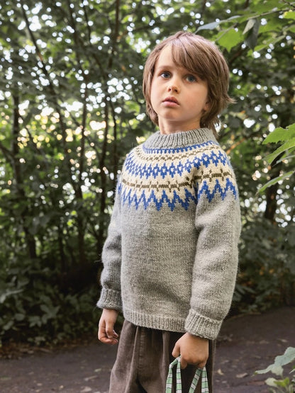 Sandnes Kollektion 2411 Polar Light Kinderpullover mit Alpakka Ull von Sandnes Garn 7