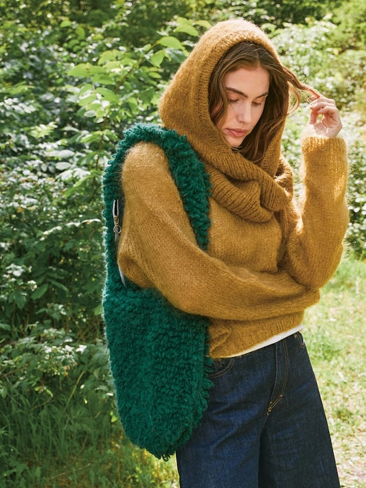 Boho Bag | Crocheted from brushed Alpakka by Sandnes Garn 2507 - DIY