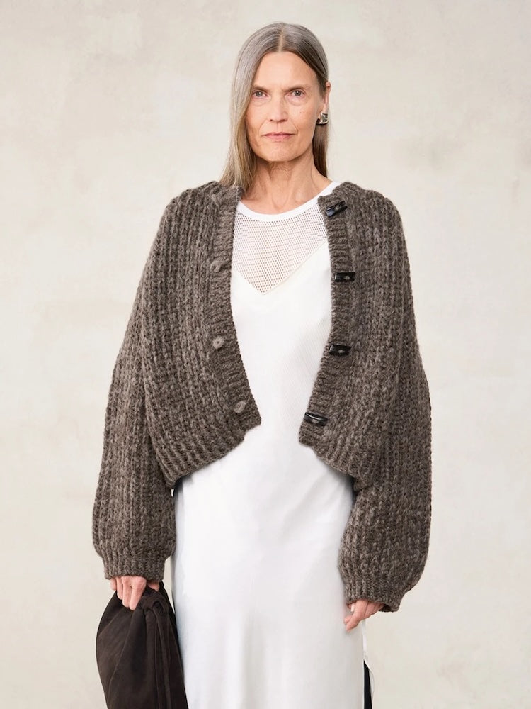 Chunky Jacket | fluffiges Halbpatent aus Fritidsgarn und Kos - DIY 2507