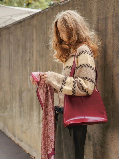 Astrid Damegenser | fines rayures de rameaux en Sunday et Tynn Silk Moahir de Sandnes Garn