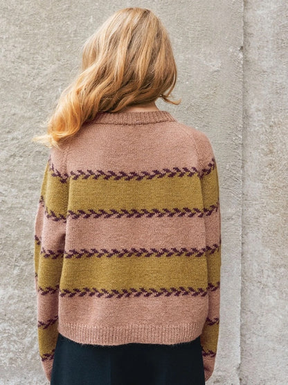 Astrid Damegenser | fines rayures de rameaux en Sunday et Tynn Silk Moahir de Sandnes Garn