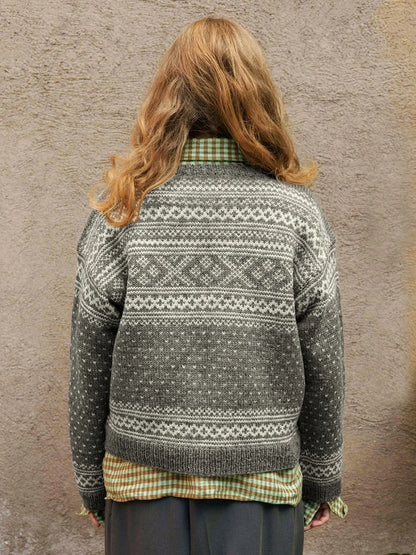 Cardigan Setesdal | motif classique en Peer Gynt de Sandnes Garn