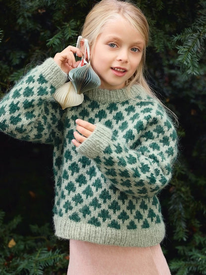 Christmas Tree Sweater - Kids | Cozy soft Christmas sweater from Kos by Sandnes Garn