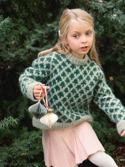 Christmas Tree Sweater - Kids | Cozy soft Christmas sweater from Kos by Sandnes Garn