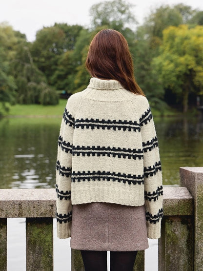 Ridge Sweater | detailed stripes from Atlas by Sandnes Garn