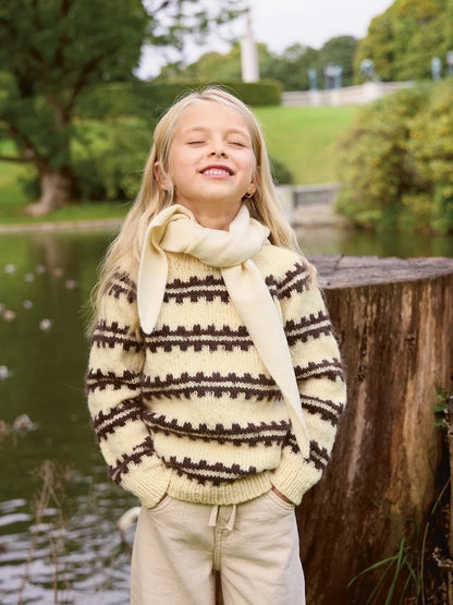 Ridge Sweater Junior - Borstet | kuschelweich aus Atlas und Borstet Alpakka von Sandnes Garn