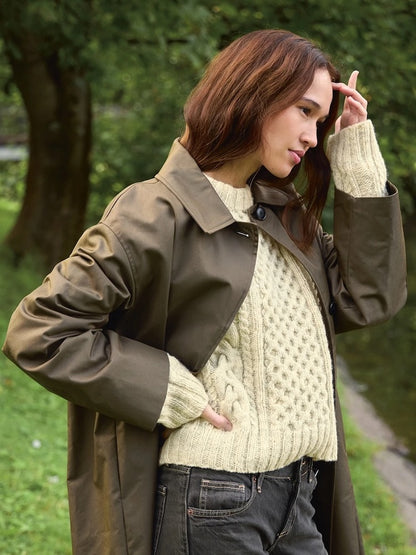 Wilbur Cable Sweater | Timeless cable pattern from Atlas by Sandnes Garn