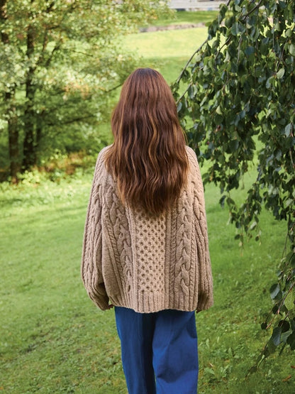 Wilbur Cable Sweater | Timeless cable pattern from Atlas by Sandnes Garn