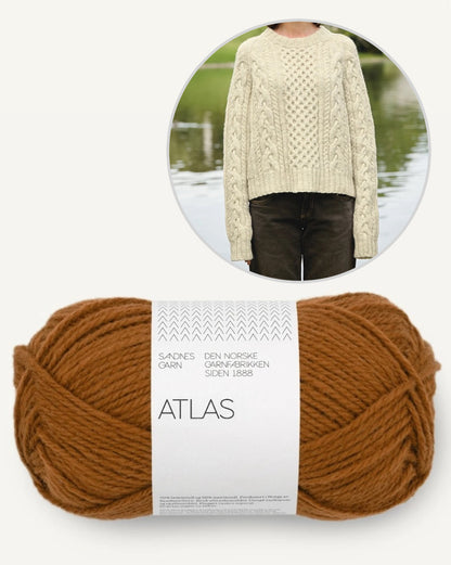 Wilbur Cable Sweater | Timeless cable pattern from Atlas by Sandnes Garn
