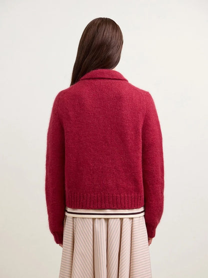 Aria Cardigan | delicate jacket with collar made from Sunday and Tynn Silk Mohair by Sandnes Garn