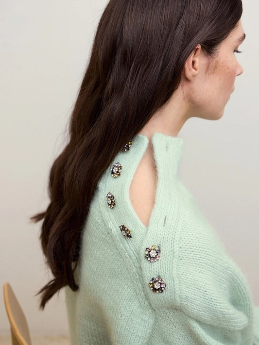 Mina Sweater | lässiger oversize Pullover aus Double Sunday und Tynn Silk Mohair von Sandnes Garn