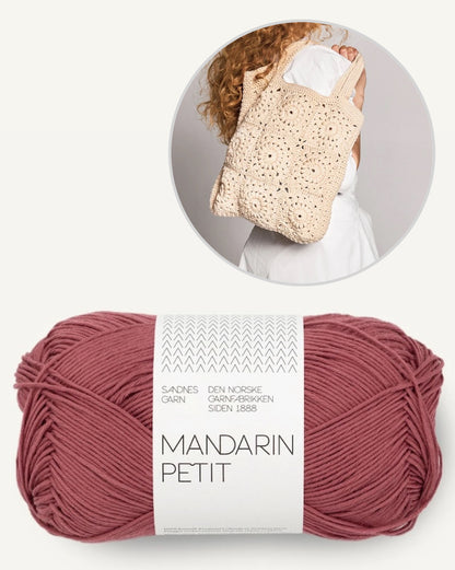 Buttercup Bag | Boho Tasche aus Mandarin Petit von Sandnes Garn